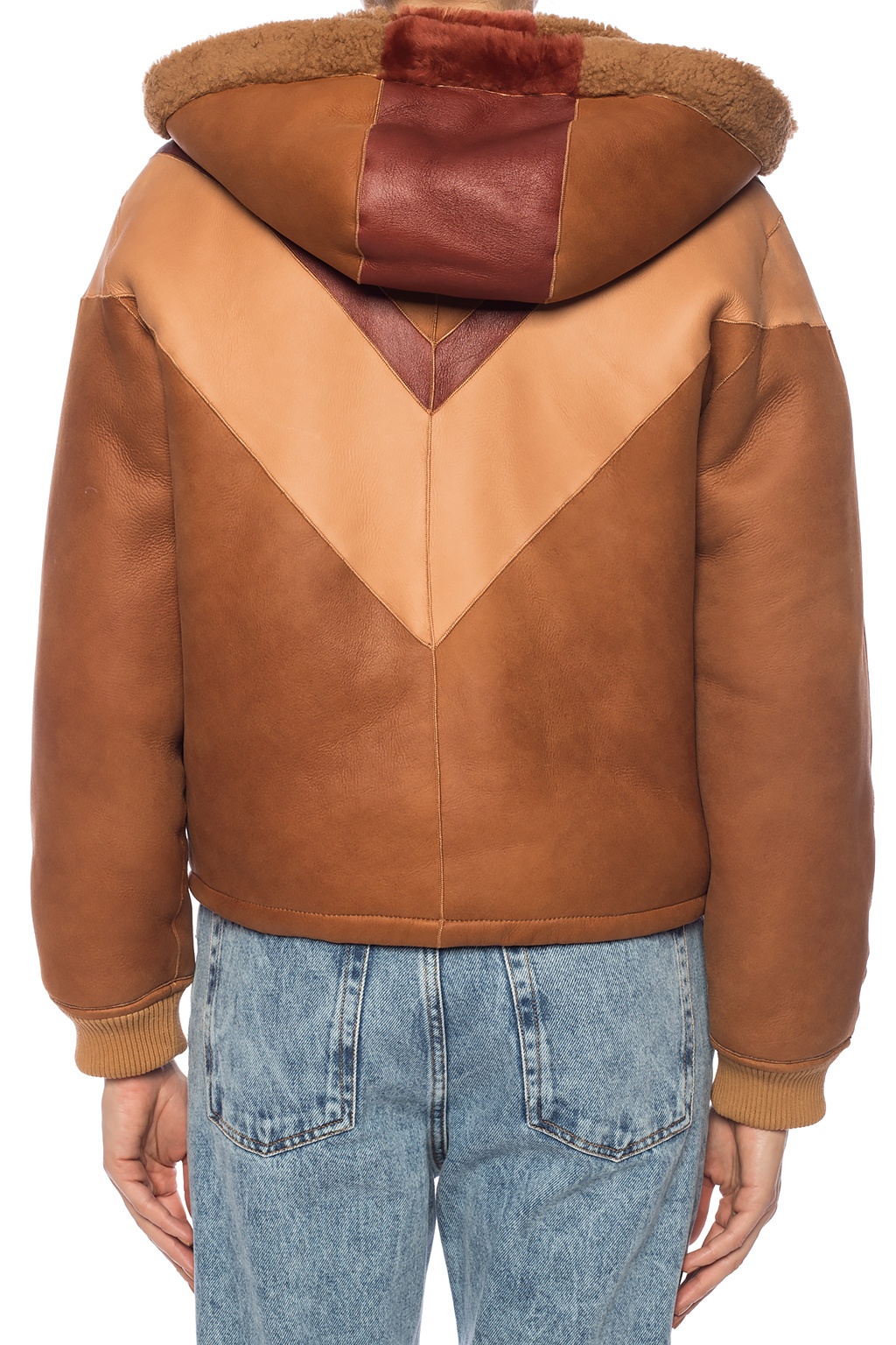 Brown Hooded fur jacket See By Chloé - Vitkac Canada